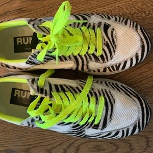 Golden Goose Zebra Print Tennis Shoes